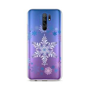 Kryt TopQ Xiaomi Redmi 9 silikon Snowflake 52867 (pouzdro neboli obal na mobil Xiaomi Redmi 9)