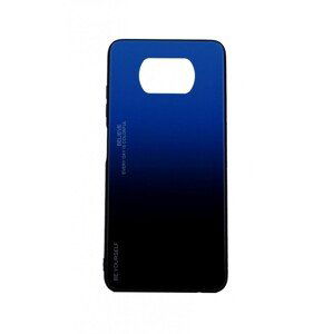 Kryt TopQ LUXURY Xiaomi Poco X3 pevný duhový modrý 56108 (pouzdro neboli obal na mobil Xiaomi Poco X3)