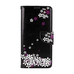 Pouzdro TopQ Samsung A12 knížkové Květy sakury 57030 (kryt neboli obal na mobil Samsung A12)