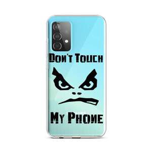 Kryt TopQ Samsung A52 silikon Don't Touch průhledný 57401 (pouzdro neboli obal na mobil Samsung A52)