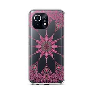 Kryt TopQ Xiaomi Mi 11 silikon Pink Mandala 57818 (pouzdro neboli obal na mobil Xiaomi Mi 11)