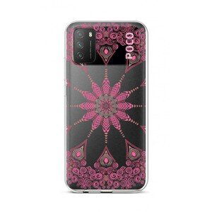 Kryt TopQ Xiaomi Poco M3 silikon Pink Mandala 57844 (pouzdro neboli obal na mobil Xiaomi Poco M3)