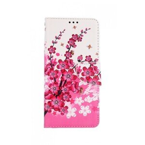 Pouzdro TopQ Xiaomi Poco X3 knížkové Kytičky textil 58275 (obal neboli kryt na mobil Xiaomi Poco X3)