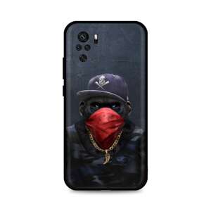 Kryt TopQ Xiaomi Redmi Note 10 silikon Monkey Gangster 59066 (pouzdro neboli obal na mobil Xiaomi Redmi Note 10)