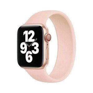 Silikonový řemínek TopQ Basic pro Apple Watch 3-4-5-6-SE 38-40mm růžový 60345
