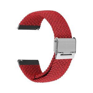 Pletený řemínek TopQ Braid pro Apple Watch 3-4-5-6-SE 38-40mm červený 60351