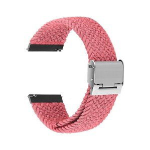 Pletený řemínek TopQ Braid pro Apple Watch 3-4-5-6-SE 38-40mm růžový 60352