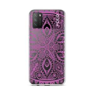 Kryt TopQ Xiaomi Poco M3 silikon Violet Mandala 60612 (pouzdro neboli obal na mobil Xiaomi Poco M3)