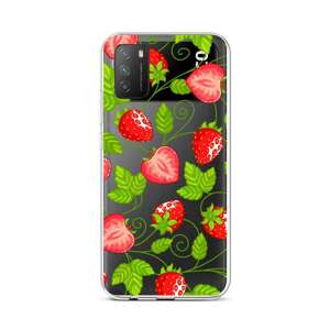 Kryt TopQ Xiaomi Poco M3 silikon Strawberries 60638 (pouzdro neboli obal na mobil Xiaomi Poco M3)