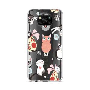 Kryt TopQ Xiaomi Poco X3 silikon Cats 2 60825 (pouzdro neboli obal na mobil Xiaomi Poco X3)