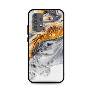 Kryt TopQ LUXURY Samsung A32 pevný Marble šedo-zlatý 61808 (pouzdro neboli obal na mobil Samsung A32)