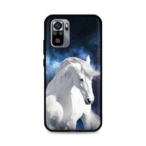 Kryt TopQ Xiaomi Redmi Note 10S silikon White Horse 62354 (pouzdro neboli obal na mobil Xiaomi Redmi Note 10S)