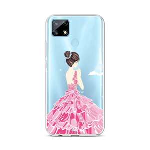 Kryt TopQ Realme 7i silikon Pink Princess 62498 (pouzdro neboli obal na mobil Realme 7i)