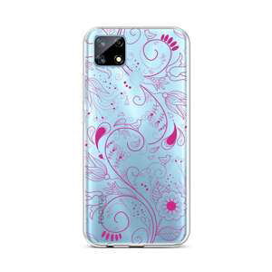 Kryt TopQ Realme 7i silikon Pink Ornament 62544 (pouzdro neboli obal na mobil Realme 7i)