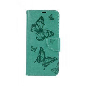 Pouzdro TopQ Xiaomi Redmi Note 10 knížkové Butterfly zelené 63467 (kryt neboli obal Xiaomi Redmi Note 10)