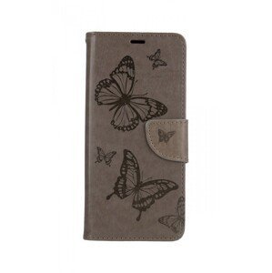 Pouzdro TopQ Samsung A32 5G knížkové Butterfly šedé 63596 (kryt neboli obal Samsung A32 5G)
