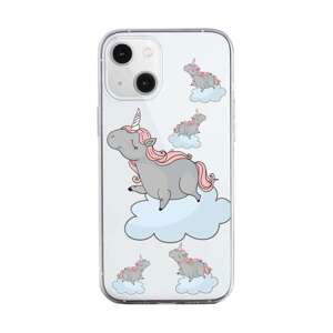 Kryt TopQ iPhone 13 silikon Grey Unicorns 64636 (pouzdro neboli obal na mobil iPhone 13)