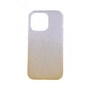 Kryt TopQ iPhone 13 Pro glitter stříbrno-oranžový 64843 (pouzdro neboli obal na mobil iPhone 13 Pro)