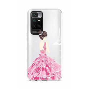 Kryt TopQ Xiaomi Redmi 10 silikon Pink Princess 66541 (pouzdro neboli obal na mobil Xiaomi Redmi 10)