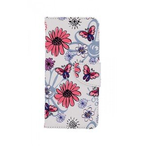 Pouzdro TopQ Xiaomi Redmi Note 11 knížkové Flowers 67764 (obal neboli kryt na mobil Xiaomi Redmi Note 11)