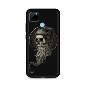 Kryt TopQ Realme C21Y silikon Music Skeleton 69654 (pouzdro neboli obal na mobil Realme C21Y)