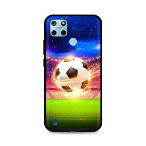 Kryt TopQ Realme C25Y silikon Football Dream 70501 (pouzdro neboli obal na mobil Realme C25Y)