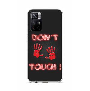 Kryt TopQ Xiaomi Poco M4 Pro 5G silikon Don't Touch Red 71226 (pouzdro neboli obal na mobil Xiaomi Poco M4 Pro 5G)