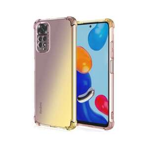 Kryt TopQ Xiaomi Redmi Note 11 silikon Shock duhový purpurovo-žlutý 71801 (pouzdro neboli obal na mobil Xiaomi Redmi Note 11)