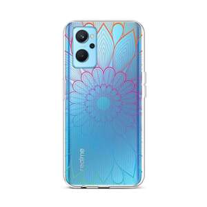 Kryt TopQ Realme 9i silikon Rainbow Mandala 72984 (pouzdro neboli obal na mobil Realme 9i)