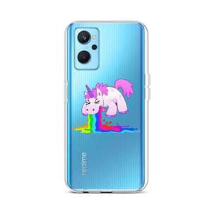 Kryt TopQ Realme 9i silikon Rainbow Splash 73044 (pouzdro neboli obal na mobil Realme 9i)