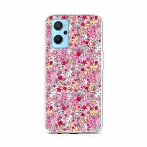 Kryt TopQ Realme 9i silikon Pink Bunnies 73075 (pouzdro neboli obal na mobil Realme 9i)