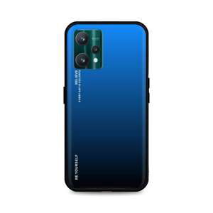 Kryt TopQ LUXURY Realme 9 Pro pevný duhový modrý 73239 (pouzdro neboli obal na mobil Realme 9 Pro)