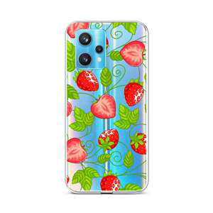 Kryt TopQ Realme 9 Pro+ silikon Strawberries 73282 (pouzdro neboli obal na mobil Realme 9 Pro+)