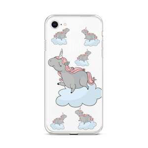 Kryt TopQ iPhone SE 2022 silikon Grey Unicorns 73962 (pouzdro neboli obal na mobil iPhone SE 2022)