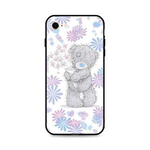 Kryt TopQ iPhone SE 2022 silikon Floral Teddy 74523 (pouzdro neboli obal na mobil iPhone SE 2022)