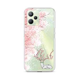 Kryt TopQ Realme C35 Blooming Deer 74581 (pouzdro neboli obal na mobil Realme C35)