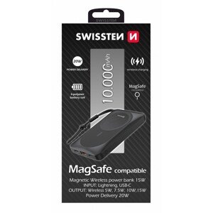 Swissten power bank (magsafe compatible) 10000 mah