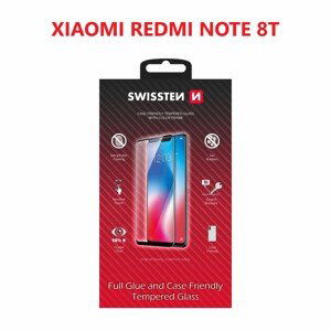 Sklo swissten full glue, color frame, case friendly xiaomi redmi note 8t černé