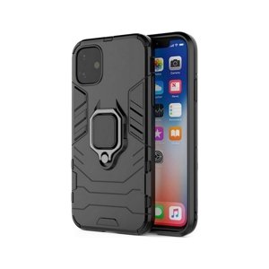 Kryt TopQ iPhone 14 Plus odolný černý s prstenem 84170 (pouzdro neboli obal na mobil iPhone 14 Plus)