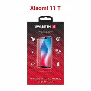 Sklo swissten full glue, color frame, case friendly xiaomi 11t černé