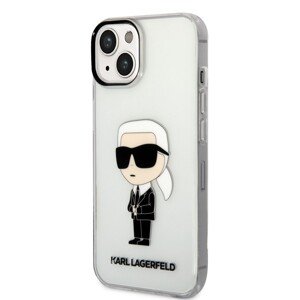 Karl Lagerfeld IML Ikonik NFT Zadní Kryt pro iPhone 14 Plus Transparent