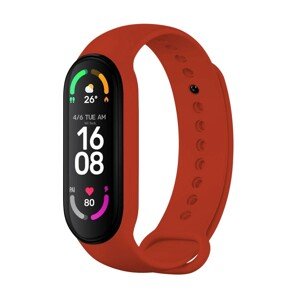 Silikonový řemínek FIXED Silicone Strap pro Xiaomi Band 7/ Mi Band 6/ Mi Band 5, červený