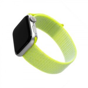 Nylonový řemínek FIXED Nylon Strap pro Apple Watch 38/40/41mm, limetkový