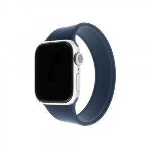 Elastický silikonový řemínek FIXED Silicone Strap pro Apple Watch 38/40/41mm, velikost S, modrý