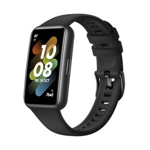 Silikonový řemínek FIXED Silicone Strap pro Huawei Band 7, černý