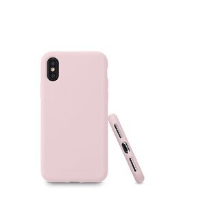 Ochranný silikonový kryt CellularLine SENSATION pro Apple iPhone X/XS, starorůžový