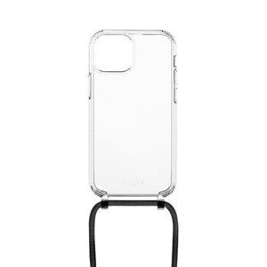Pouzdro FIXED Pure Neck s černou šňůrkou na krk pro Apple iPhone 12 mini