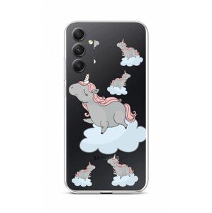 Kryt TopQ Samsung A34 Grey Unicorns 93169 (pouzdro neboli obal na mobil Samsung A34)