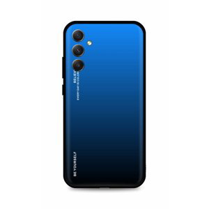Kryt TopQ LUXURY Samsung A34 pevný duhový modrý 93357 (pouzdro neboli obal na mobil Samsung A34)