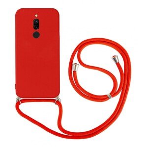 Kryt TopQ Xiaomi Redmi 8 červený se šňůrkou 93928 (pouzdro neboli obal na mobil Xiaomi Redmi 8)